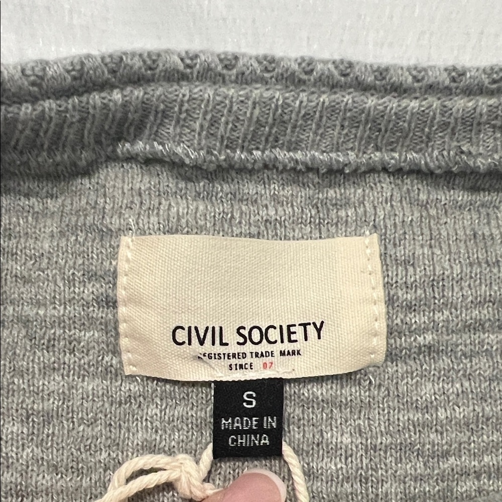 Civil Society Massimo Gray Crewneck Sweater - Picture 4 of 5
